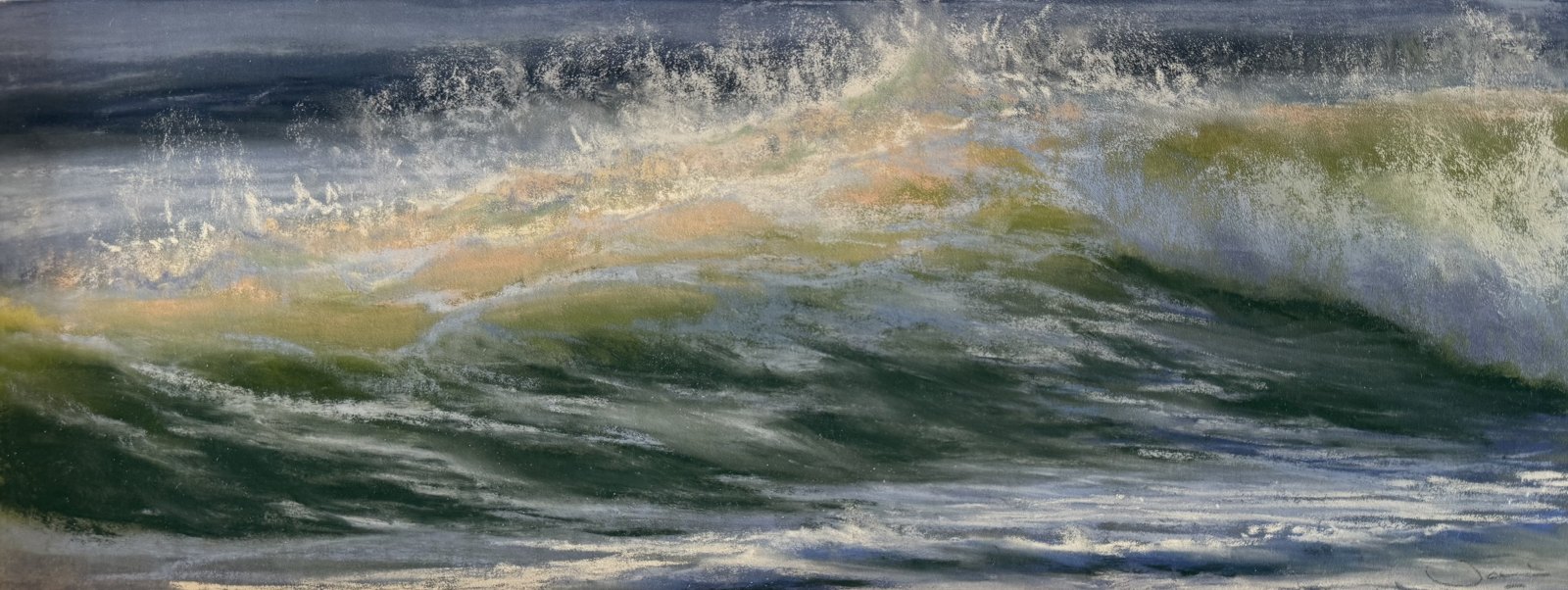 Afternoon Glow — original soft pastel painting by Jaci Hogan