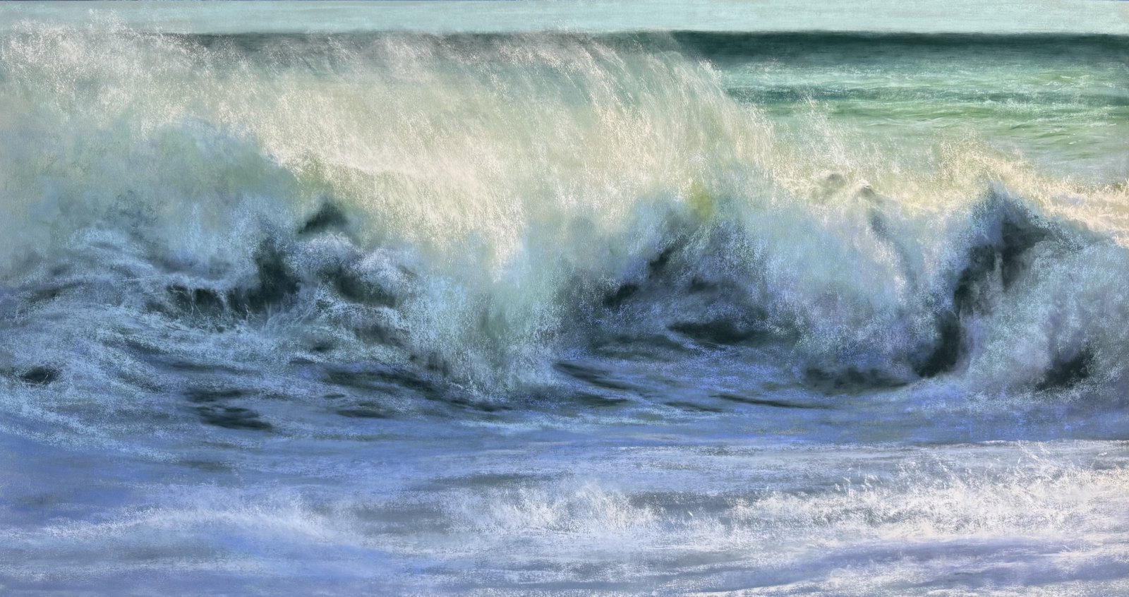 Bright and Breezy Morning — original soft pastel painting by Jaci Hogan