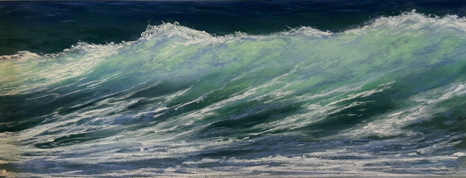 In The Moment — original soft pastel painting by Jaci Hogan