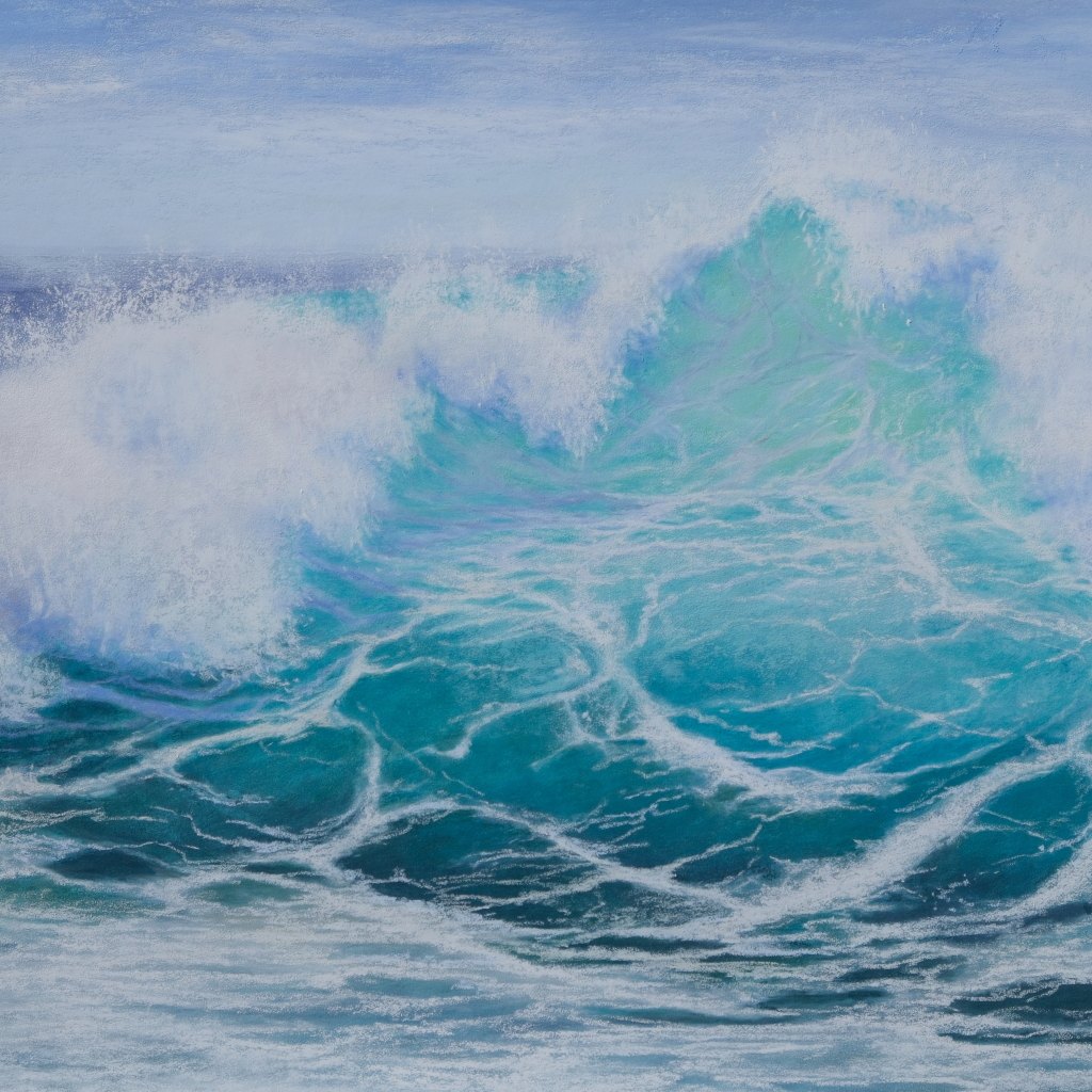 Long Cool Swell — original soft pastel painting by Jaci Hogan