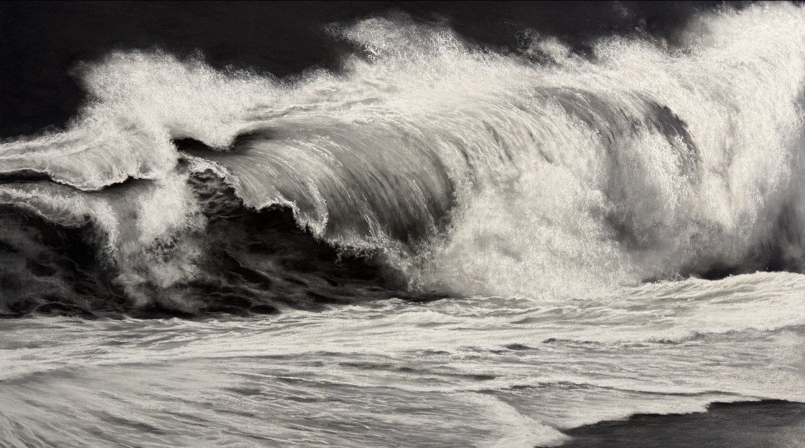 Rolling Thunder — original soft pastel painting by Jaci Hogan