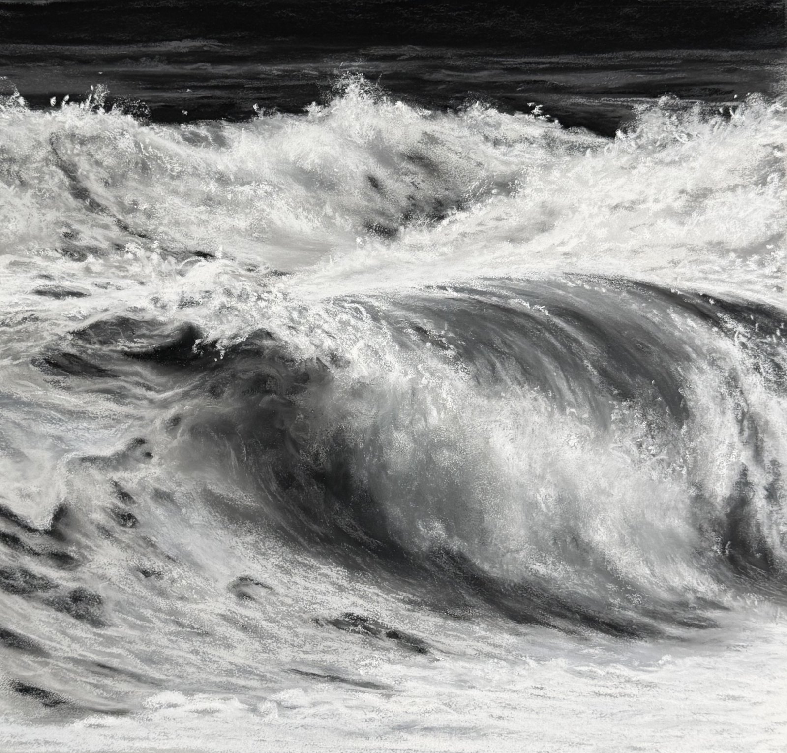 Stormy Horizon — original soft pastel painting by Jaci Hogan