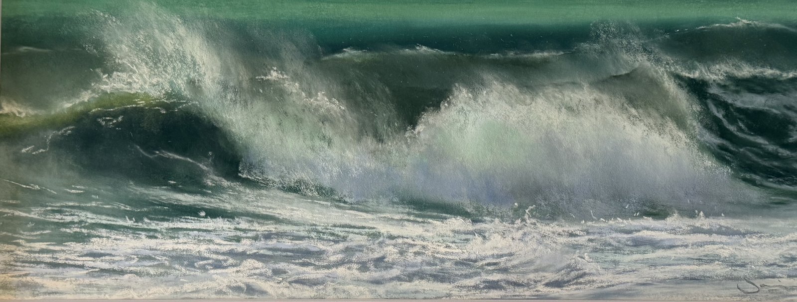 Stormy Waters — original soft pastel painting by Jaci Hogan